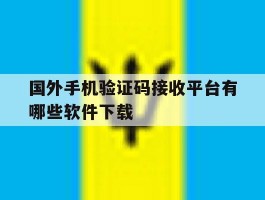 国外手机验证码接收平台有哪些软件下载