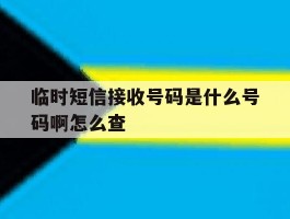 临时短信接收号码是什么号码啊怎么查