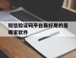 短信验证码平台最好用的是哪家软件