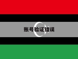 账号验证错误