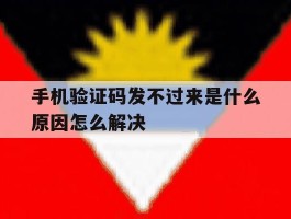 手机验证码发不过来是什么原因怎么解决