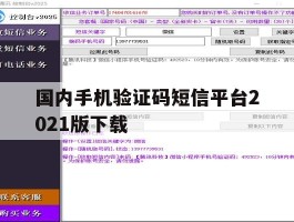 国内手机验证码短信平台2021版下载