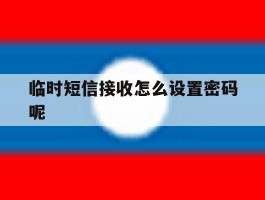 临时短信接收怎么设置密码呢