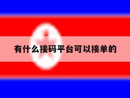 有什么接码平台可以接单的