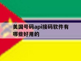 美国号码api接码软件有哪些好用的