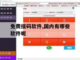 免费接码软件,国内有哪些软件呢