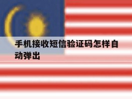 手机接收短信验证码怎样自动弹出