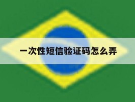 一次性短信验证码怎么弄