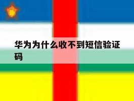 华为为什么收不到短信验证码