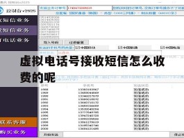 虚拟电话号接收短信怎么收费的呢