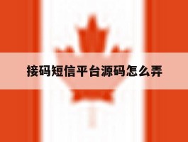 接码短信平台源码怎么弄