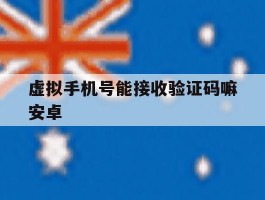 虚拟手机号能接收验证码嘛安卓