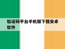 验证码平台手机版下载安卓软件