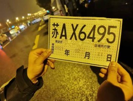 临时号牌可以跨区域吗