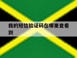 我的短信验证码在哪里查看到