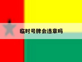 临时号牌会违章吗
