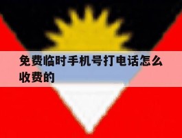 免费临时手机号打电话怎么收费的