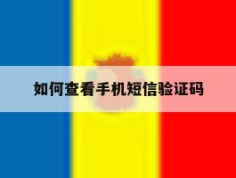 如何查看手机短信验证码
