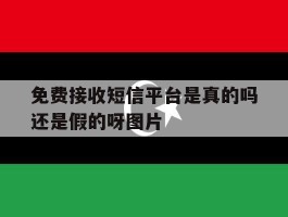 包含免费接收短信平台是真的吗还是假的呀图片的词条