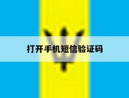 打开手机短信验证码
