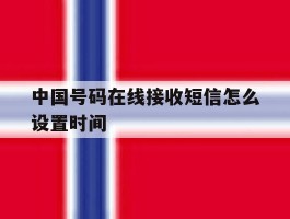 中国号码在线接收短信怎么设置时间
