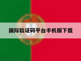 国际验证码平台手机版下载