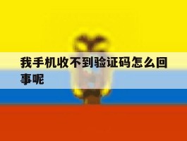 我手机收不到验证码怎么回事呢