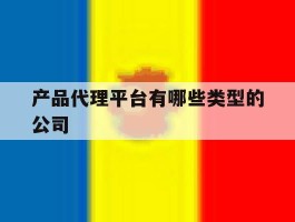 产品代理平台有哪些类型的公司