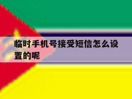 临时手机号接受短信怎么设置的呢
