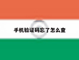 手机验证码忘了怎么查