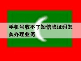 手机号收不了短信验证码怎么办理业务