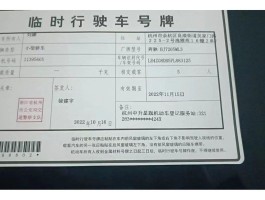 临时号牌可以变成正式的吗