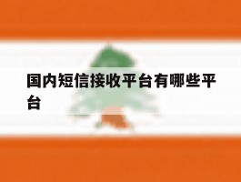 国内短信接收平台有哪些平台