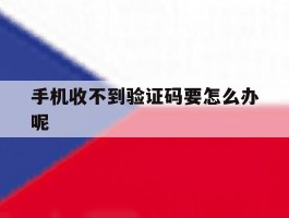 手机收不到验证码要怎么办呢