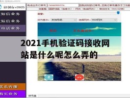 2021手机验证码接收网站是什么呢怎么弄的
