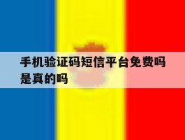 手机验证码短信平台免费吗是真的吗