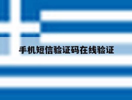 手机短信验证码在线验证