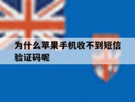 为什么苹果手机收不到短信验证码呢