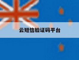 云短信验证码平台