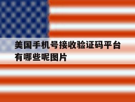 关于美国手机号接收验证码平台有哪些呢图片的信息