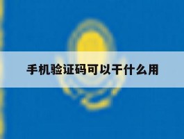 手机验证码可以干什么用的简单介绍