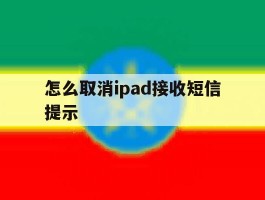 怎么取消ipad接收短信提示
