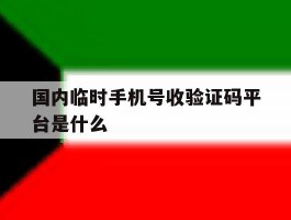 国内临时手机号收验证码平台是什么
