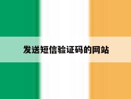 发送短信验证码的网站