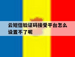 云短信验证码接受平台怎么设置不了呢的简单介绍