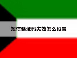 短信验证码失效怎么设置