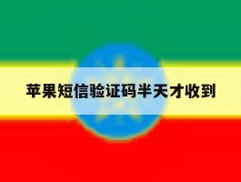 苹果短信验证码半天才收到