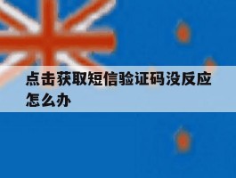 点击获取短信验证码没反应怎么办