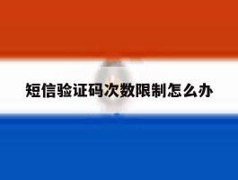 短信验证码次数限制怎么办