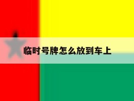 临时号牌怎么放到车上